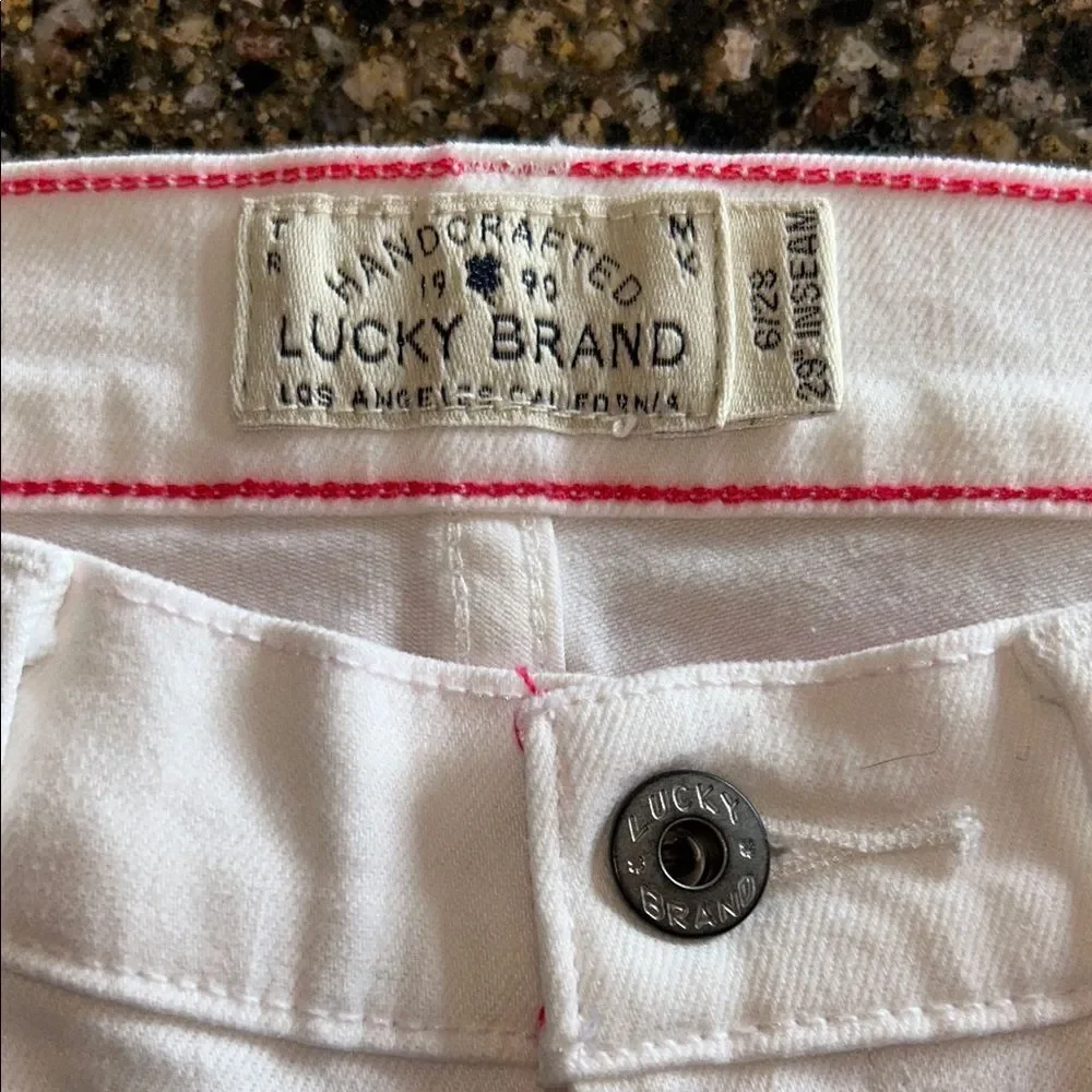 Lucky Brand White Charlie Skinny Jeans - Picture 3 of 9